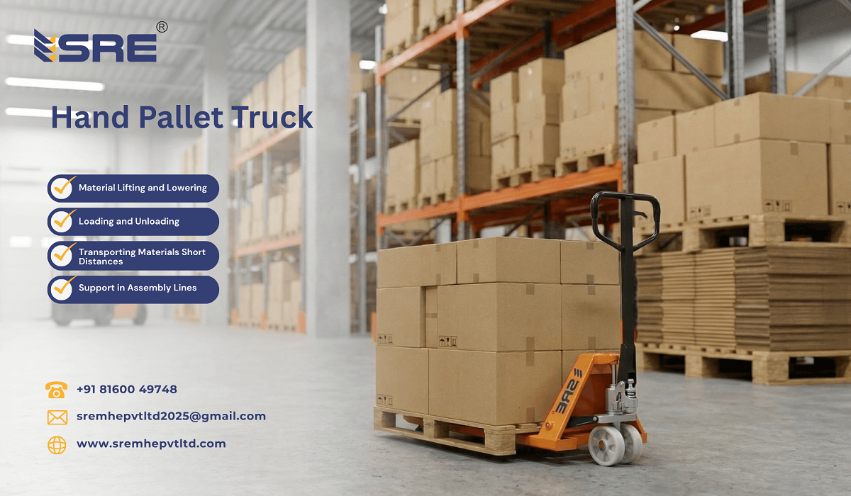 top hand pallet truck manufacturer for industries in ahmedabad