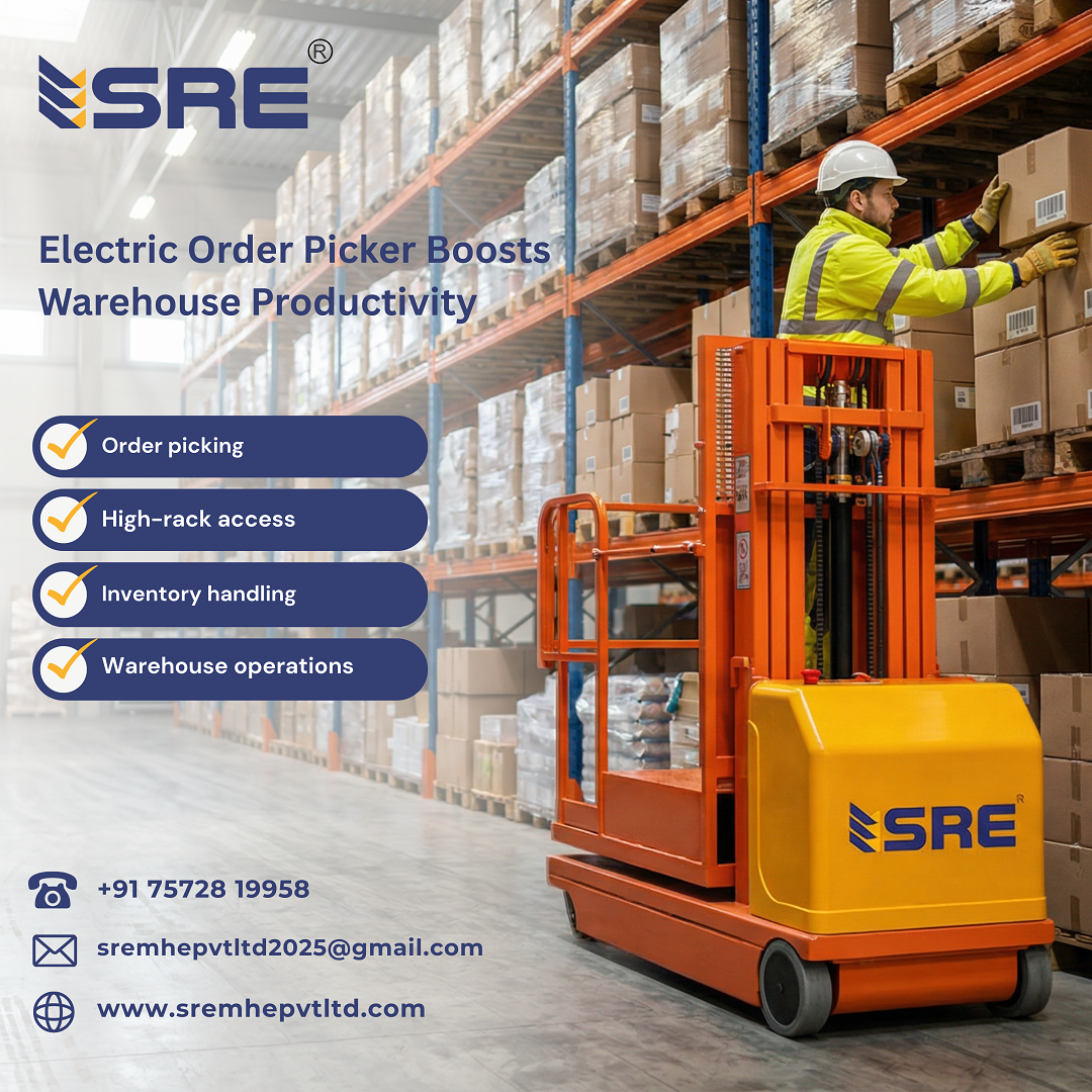 how electric order pickers boost warehouse productivity in india