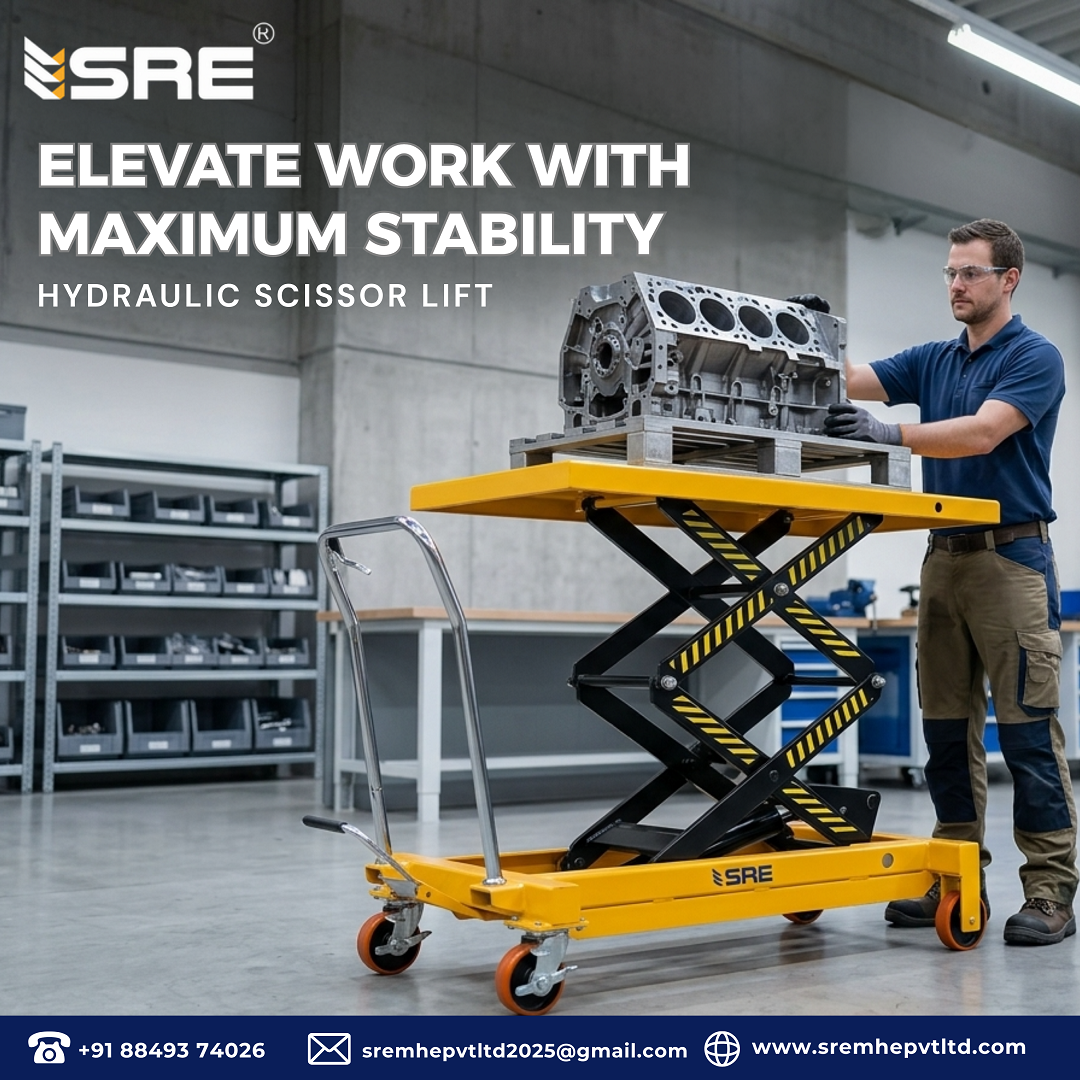 secure elevated operations with hydraulic scissor lift