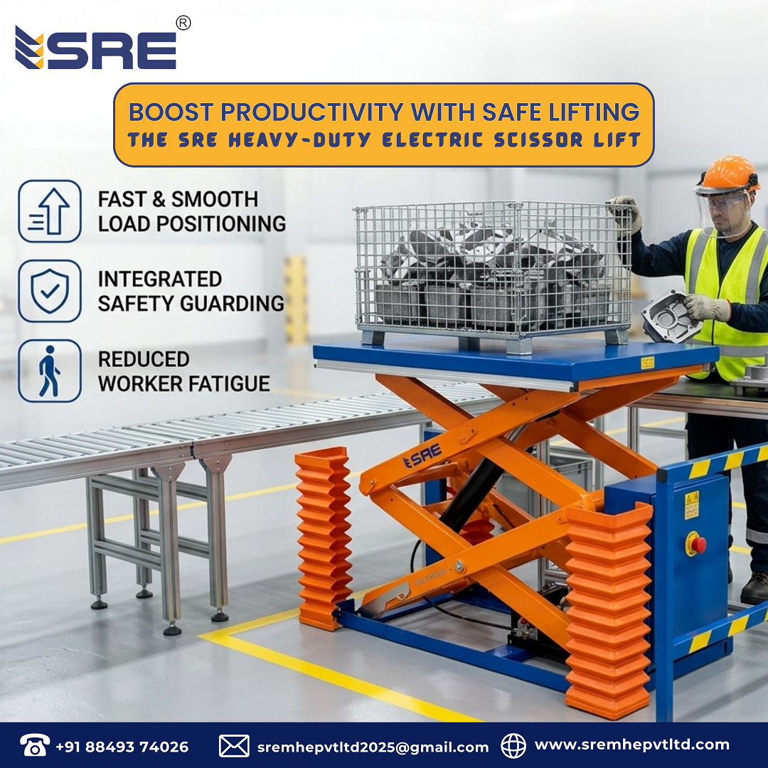 maximize productivity using electric scissor lift table in india