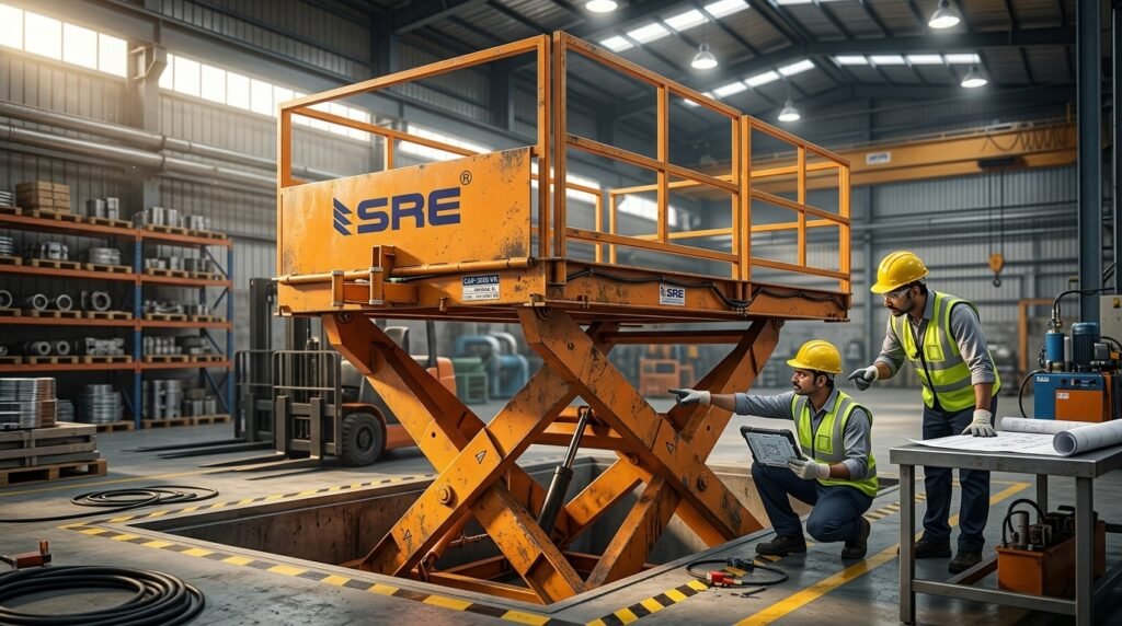 Pit Mounted Scissor Lift Table
