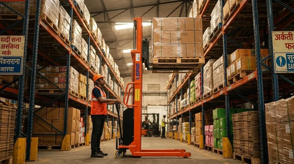 Manufal stacker lifting pallet box