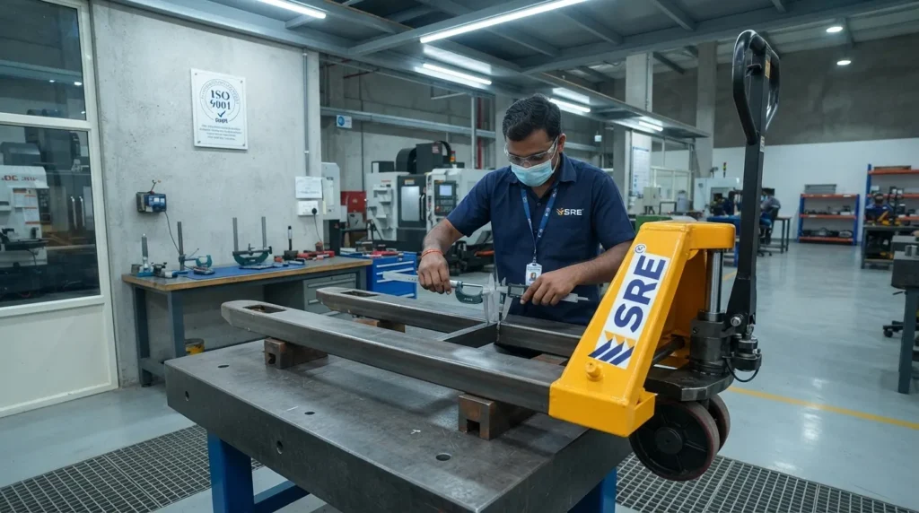 electric pallet truck quality inspection
