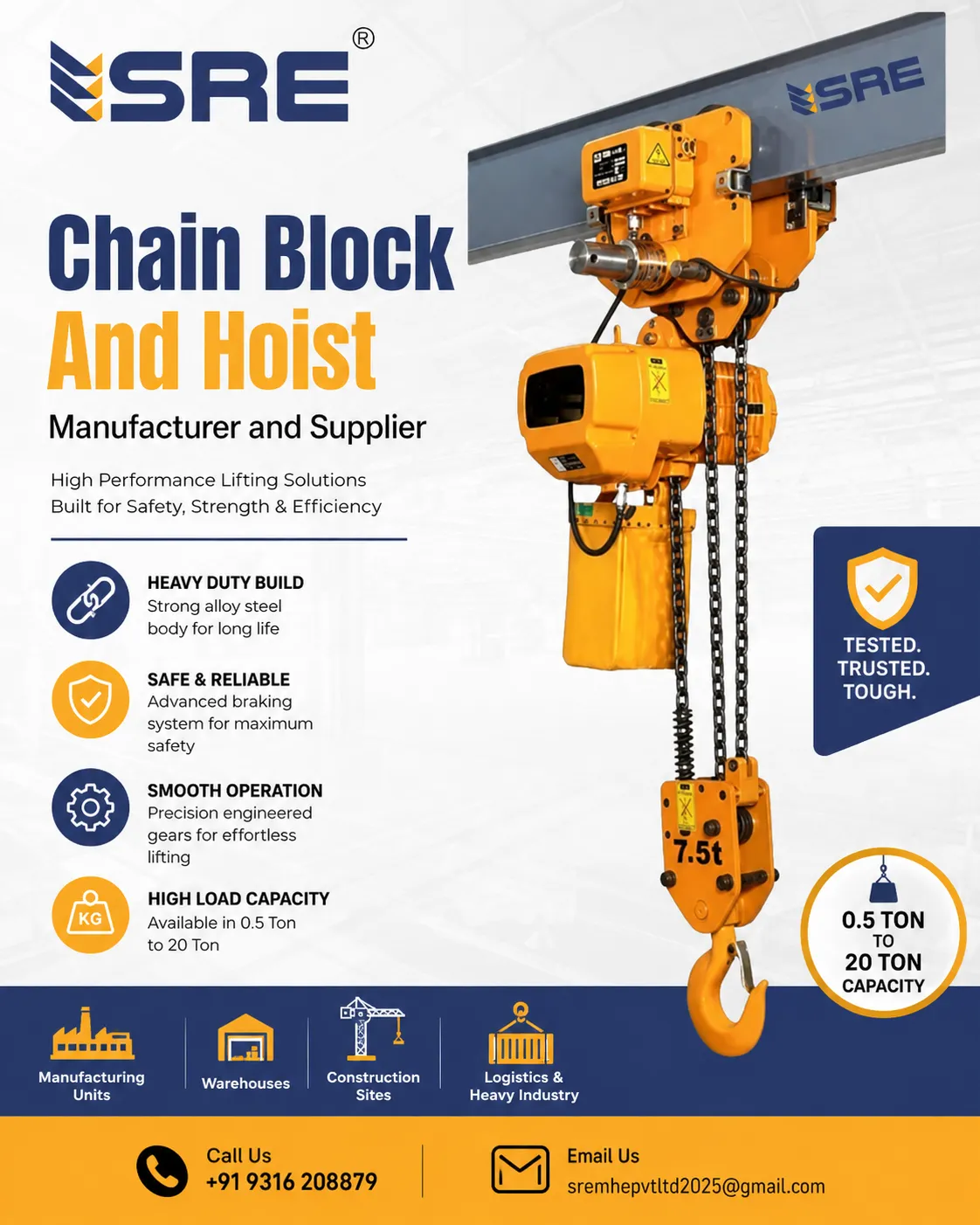 Chain Block hoist By SRE