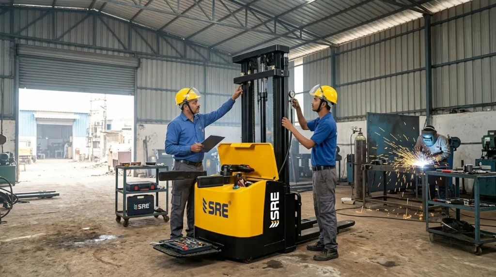 Our Electric Stacker for Warehouse Manufacturing Capabilities