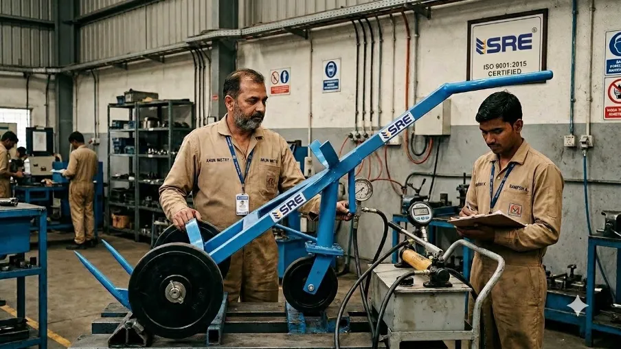 ISO testing of drum handling equipment